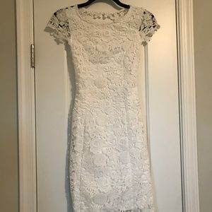 Lace Dress with Open Back